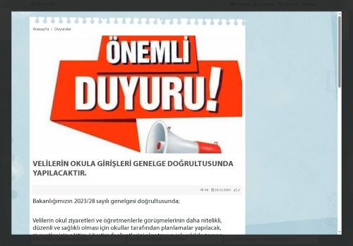 BALIKESİR / EDREMİT - Karagözoğlu İlkokulu