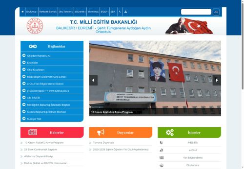 BALIKESİR / EDREMİT - Şehit Tümgeneral Aydoğan Aydın Ortaokulu