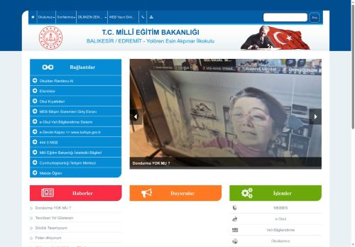 BALIKESİR / EDREMİT - Yolören Esin Akpınar İlkokulu