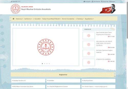 BALIKESİR / ERDEK - Reşit Mazhar Ertüzün Anaokulu