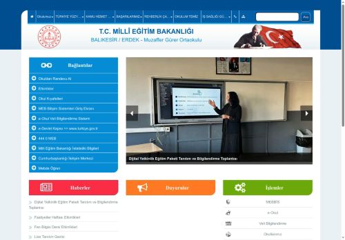 BALIKESİR / ERDEK - Muzaffer Gürer Ortaokulu