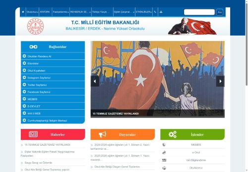 BALIKESİR / ERDEK - Nerime Yüksel Ortaokulu