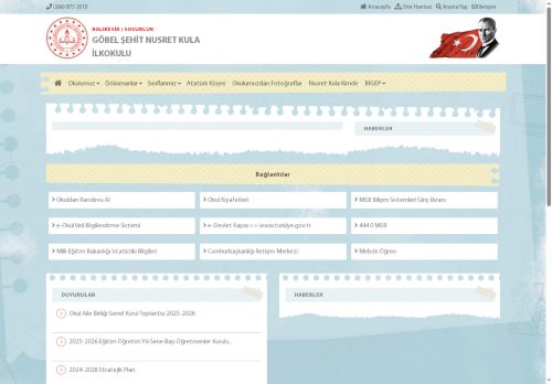 BALIKESİR / SUSURLUK - GÖBEL ŞEHİT NUSRET KULA İLKOKULU