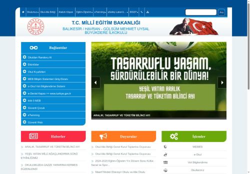 BALIKESİR / HAVRAN - GÜLSÜM MEHMET UYSAL BÜYÜKDERE İLKOKULU