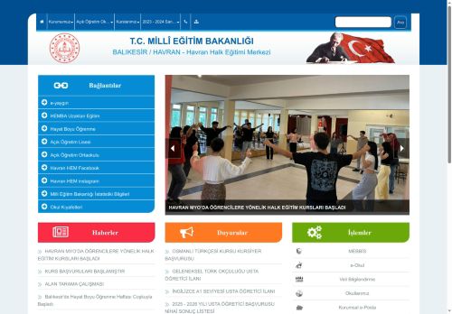 BALIKESİR / HAVRAN - Havran Halk Eğitimi Merkezi