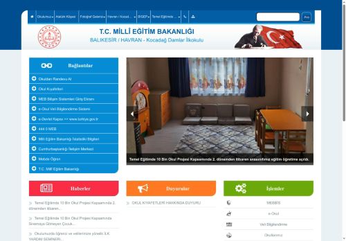 BALIKESİR / HAVRAN - Kocadağ Damlar İlkokulu