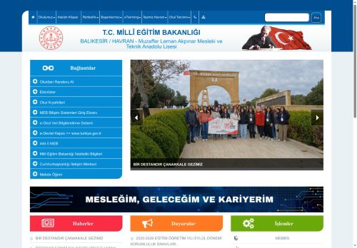 BALIKESİR / HAVRAN - Muzaffer Leman Akpınar Mesleki ve Teknik Anadolu Lisesi
