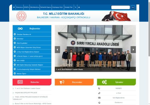 BALIKESİR / HAVRAN - KÜÇÜKŞAPÇI ORTAOKULU