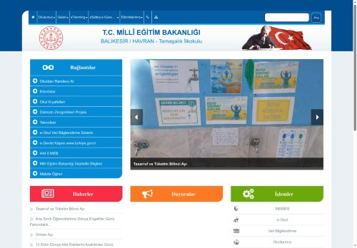 BALIKESİR / HAVRAN - Temaşalık İlkokulu