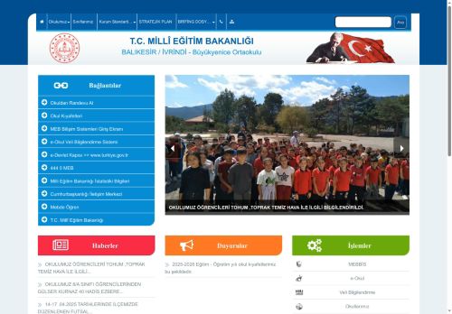 BALIKESİR / İVRİNDİ - Büyükyenice Ortaokulu