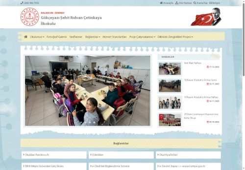 BALIKESİR / İVRİNDİ - Gökçeyazı Şehit Rıdvan Çetinkaya İlkokulu