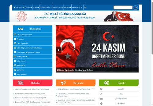 BALIKESİR / KARESİ - Balıkesir Anadolu İmam Hatip Lisesi