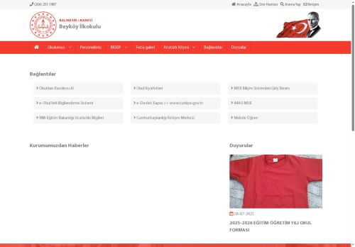 BALIKESİR / KARESİ - Beyköy İlkokulu