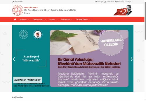 BALIKESİR / KARESİ - Dr. Ayşe Hümeyra Ökten Kız Anadolu İmam Hatip Lisesi