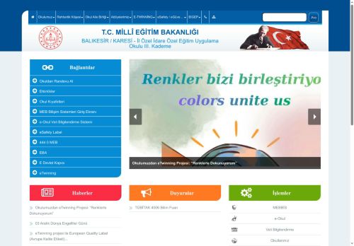 BALIKESİR / KARESİ - İl Özel İdare Özel Eğitim Uygulama Okulu III. Kademe