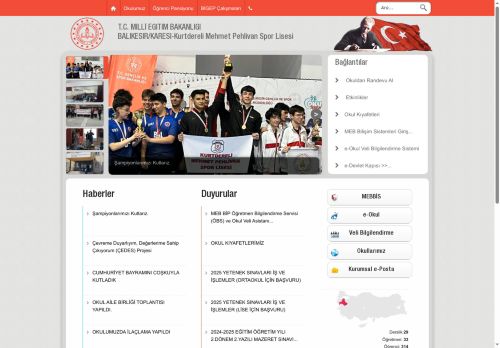 BALIKESİR / KARESİ - Kurtdereli Mehmet Pehlivan Spor Lisesi