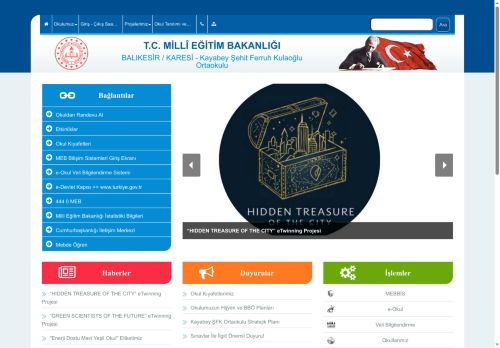 BALIKESİR / KARESİ - Kayabey Şehit Ferruh Kulaoğlu Ortaokulu