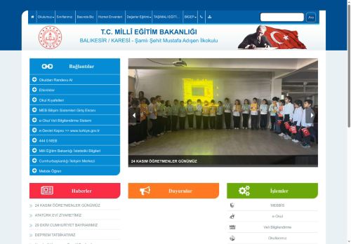 BALIKESİR / KARESİ - Şamlı Şehit Mustafa Adışen İlkokulu