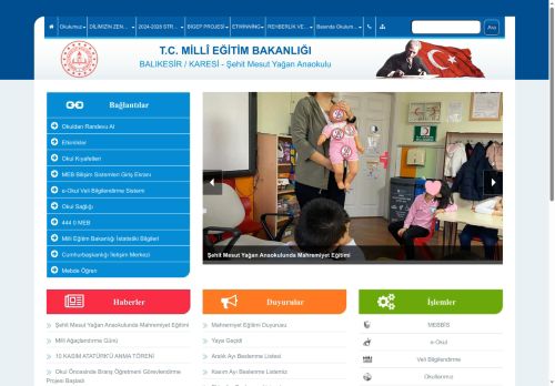 BALIKESİR / KARESİ - Şehit Mesut Yağan Anaokulu