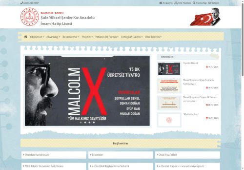 BALIKESİR / KARESİ - Şule Yüksel Şenler Kız Anadolu İmam Hatip Lisesi