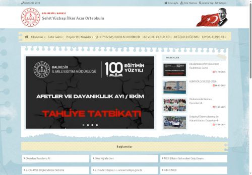 BALIKESİR / KARESİ - Şehit Yüzbaşı İlker Acar Ortaokulu