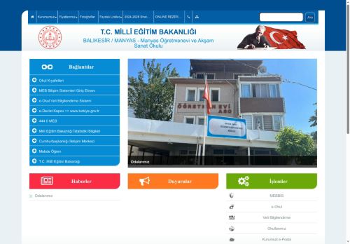 BALIKESİR / MANYAS - Manyas Öğretmenevi ve Akşam Sanat Okulu