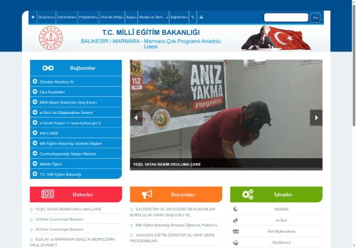 BALIKESİR / MARMARA - Marmara Çok Programlı Anadolu Lisesi