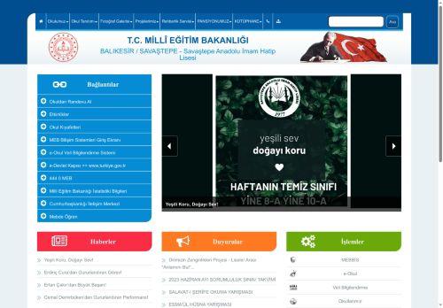 BALIKESİR / SAVAŞTEPE - Savaştepe Anadolu İmam Hatip Lisesi