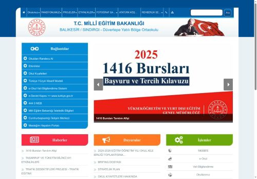 BALIKESİR / SINDIRGI - Düvertepe Yatılı Bölge Ortaokulu