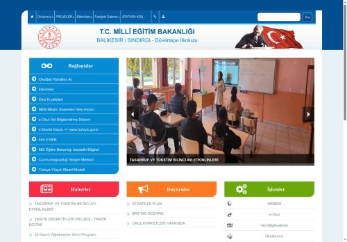 BALIKESİR / SINDIRGI - Düvertepe İlkokulu