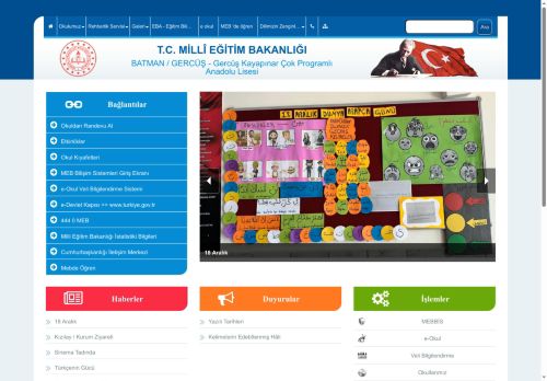 BATMAN / GERCÜŞ - Gercüş Kayapınar Çok Programlı Anadolu Lisesi