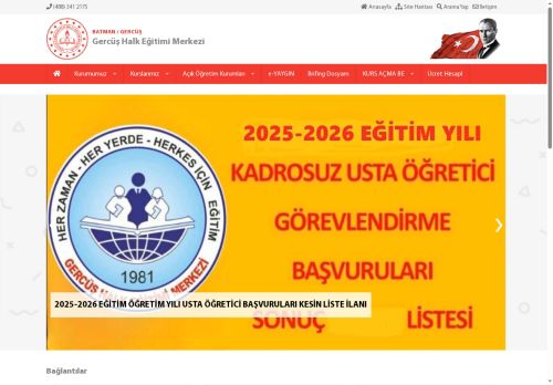 BATMAN / GERCÜŞ - Gercüş Halk Eğitimi Merkezi