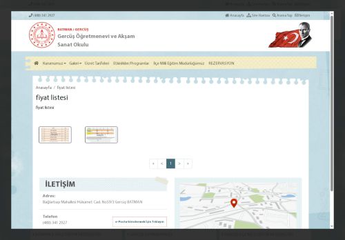 BATMAN / GERCÜŞ - Öğretmen Evi ve Akşam Sanat Okulu