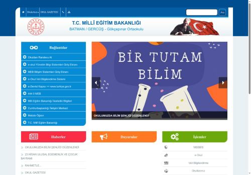 BATMAN / GERCÜŞ - Gökçepınar Ortaokulu