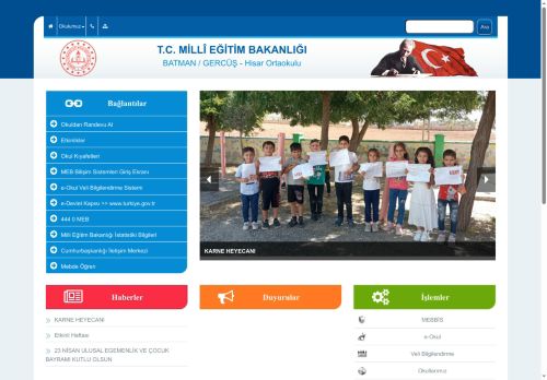 BATMAN / GERCÜŞ - Hisar Ortaokulu
