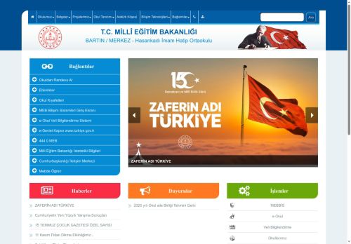 BARTIN / MERKEZ - Hasankadı İmam Hatip Ortaokulu