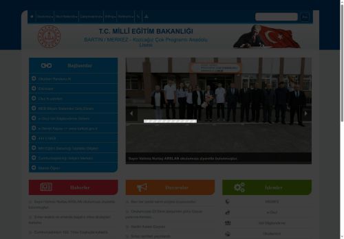 BARTIN / MERKEZ - Kozcağız Çok Programlı Anadolu Lisesi