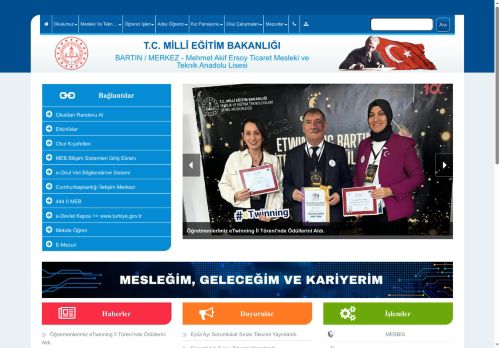 BARTIN / MERKEZ - Mehmet Akif Ersoy Ticaret Mesleki ve Teknik Anadolu Lisesi