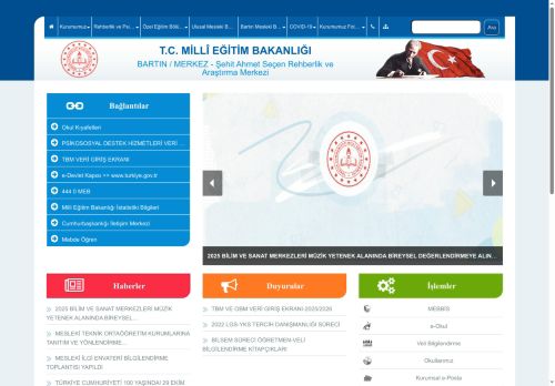 BARTIN / MERKEZ - Şehit Ahmet Seçen Rehberlik ve Araştırma Merkezi