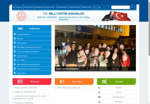 BARTIN / MERKEZ - Şehit Necdet Orhan Yatılı Bölge Ortaokulu