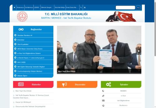 BARTIN / MERKEZ - Vali Tevfik Başakar İlkokulu