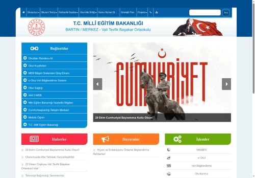 BARTIN / MERKEZ - Vali Tevfik Başakar Ortaokulu