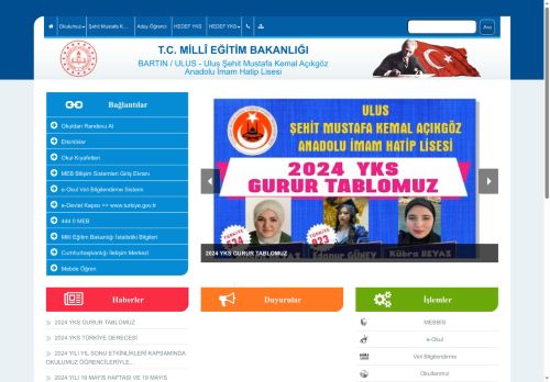 BARTIN / ULUS - Ulus Şehit Mustafa Kemal Açıkgöz Anadolu İmam Hatip Lisesi