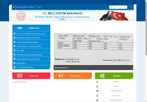 BATMAN / BEŞİRİ - Beşiri Öğretmenevi ve Akşam Sanat Okulu