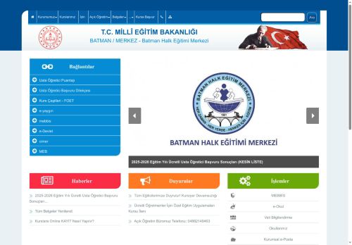 BATMAN / MERKEZ - Batman Halk Eğitimi Merkezi