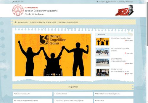 BATMAN / MERKEZ - Batman Özel Eğitim Uygulama Okulu III. Kademe