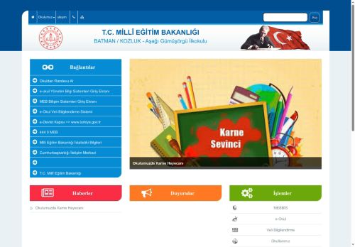 BATMAN / KOZLUK - Aşağı Gümüşörgü İlkokulu