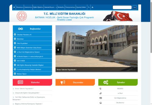 BATMAN / KOZLUK - Şehit Soner Fazlıoğlu Çok Programlı Anadolu Lisesi