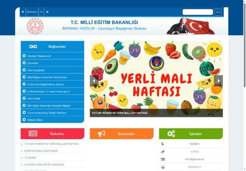 BATMAN / KOZLUK - Uzunçayır Başeğmez İlkokulu