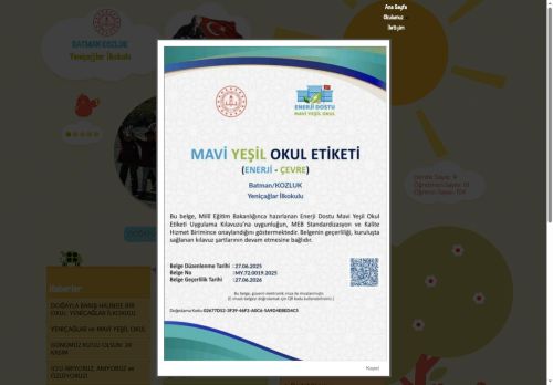 BATMAN / KOZLUK - Yeniçağlar İlkokulu